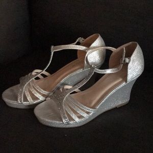 Sparkle Wedge Sandals